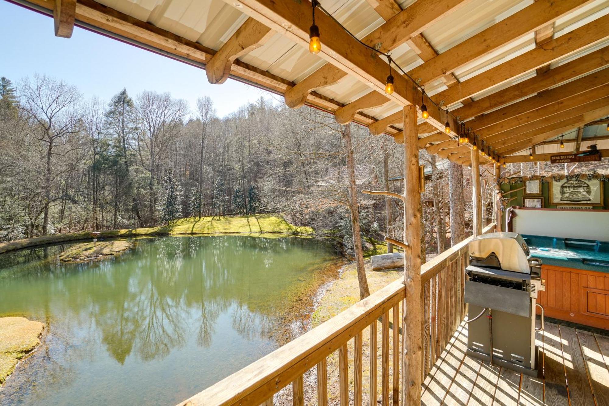 Secluded Family Retreat In Dahlonega With Hot Tub! Villa Екстериор снимка